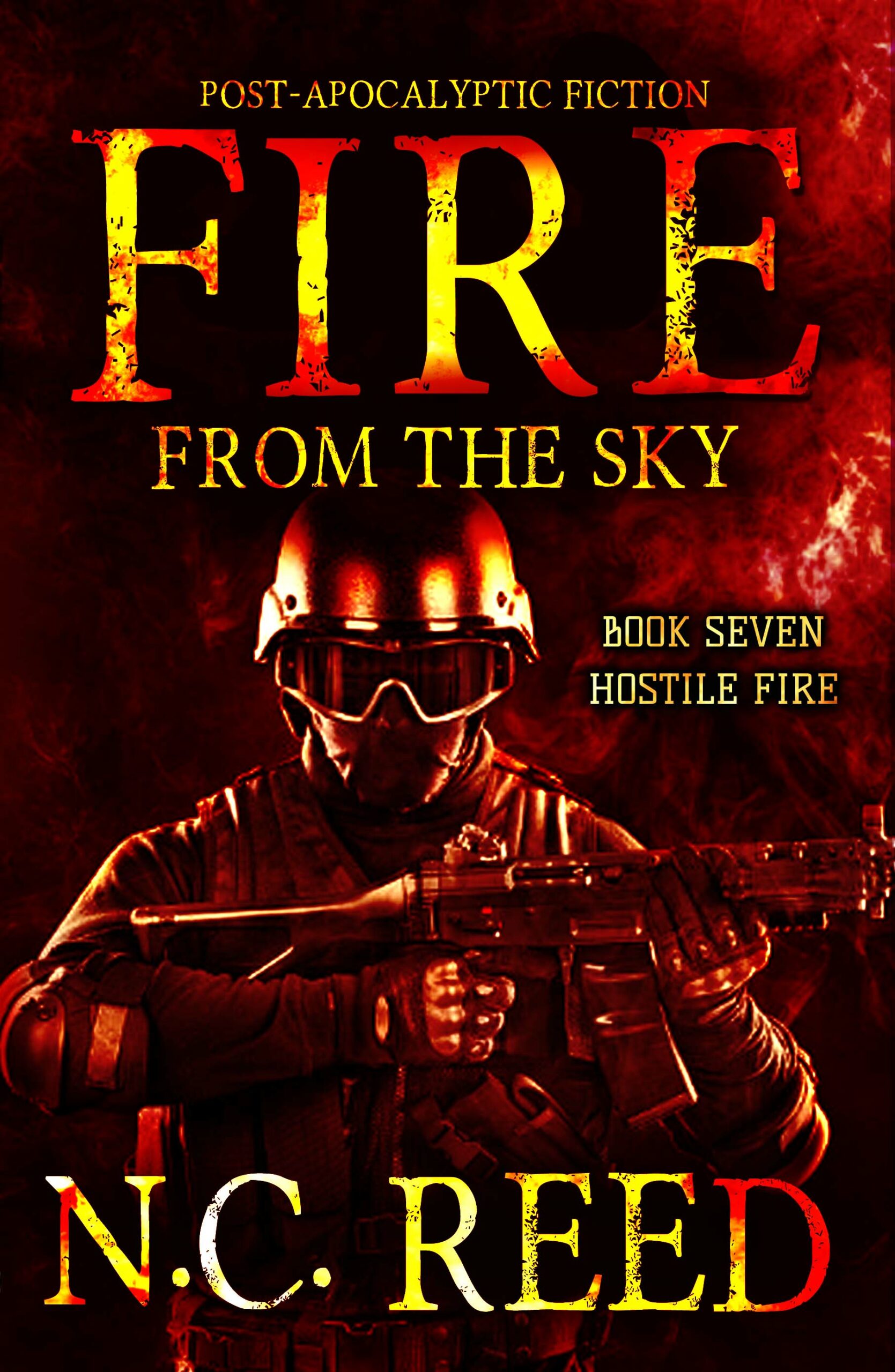 Fire From the Sky by author N.C. Reed Book seven Hostile Fire Book Cover